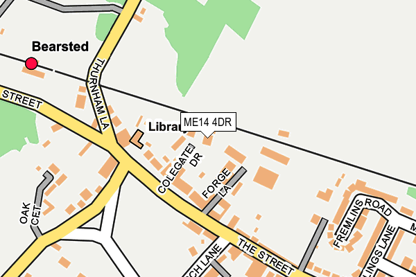 ME14 4DR map - OS OpenMap – Local (Ordnance Survey)