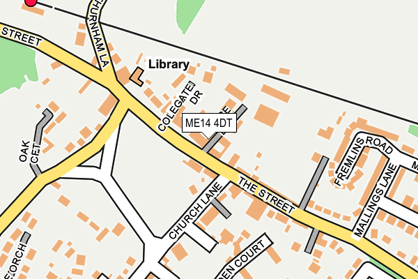 ME14 4DT map - OS OpenMap – Local (Ordnance Survey)
