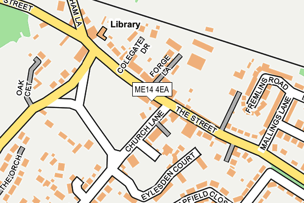 ME14 4EA map - OS OpenMap – Local (Ordnance Survey)