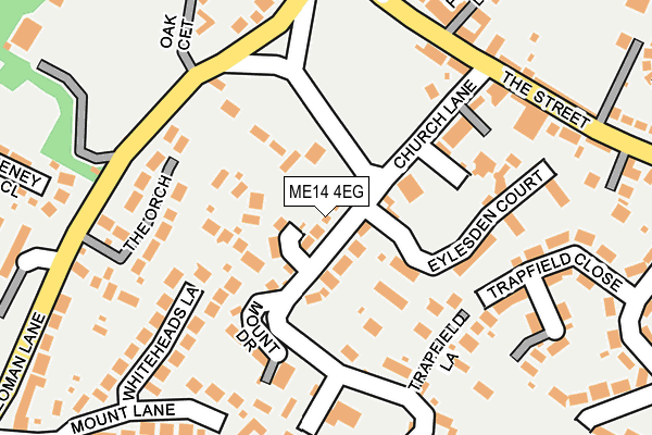 ME14 4EG map - OS OpenMap – Local (Ordnance Survey)