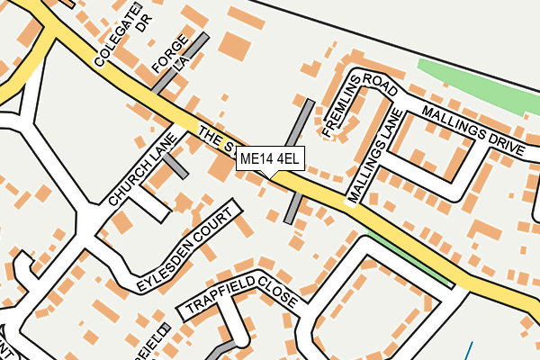 ME14 4EL map - OS OpenMap – Local (Ordnance Survey)
