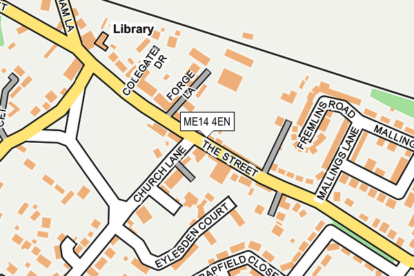 ME14 4EN map - OS OpenMap – Local (Ordnance Survey)