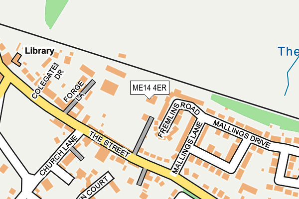 ME14 4ER map - OS OpenMap – Local (Ordnance Survey)