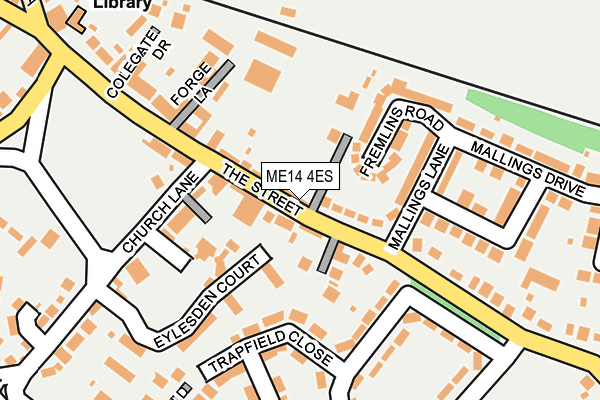 ME14 4ES map - OS OpenMap – Local (Ordnance Survey)