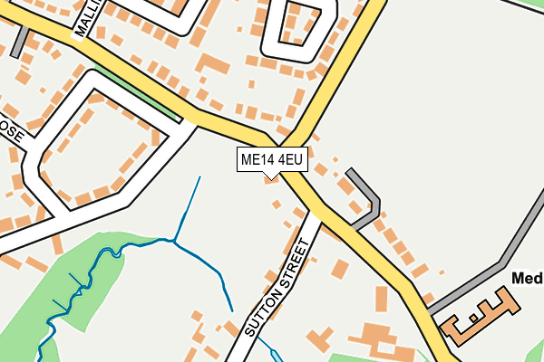 ME14 4EU map - OS OpenMap – Local (Ordnance Survey)