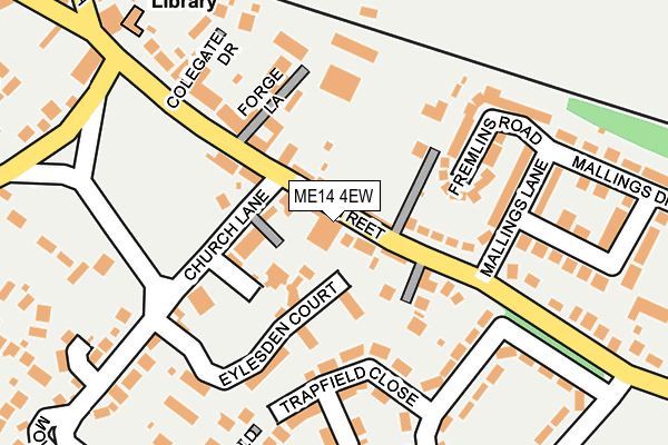 ME14 4EW map - OS OpenMap – Local (Ordnance Survey)