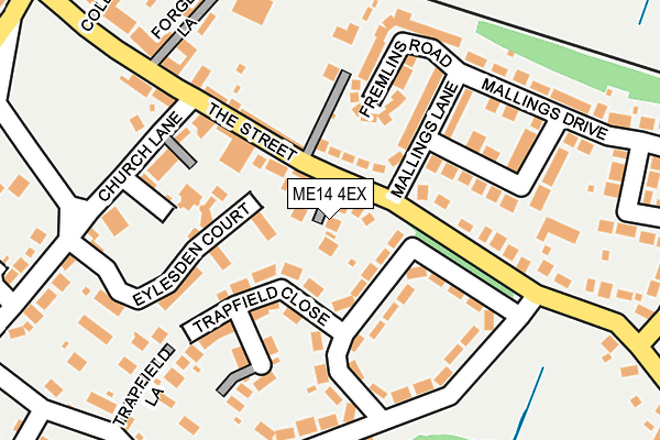 ME14 4EX map - OS OpenMap – Local (Ordnance Survey)