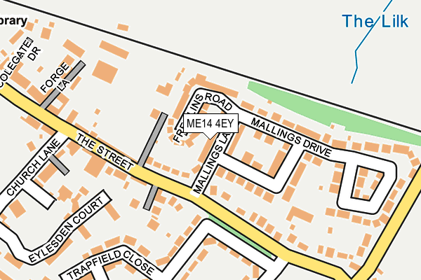 ME14 4EY map - OS OpenMap – Local (Ordnance Survey)