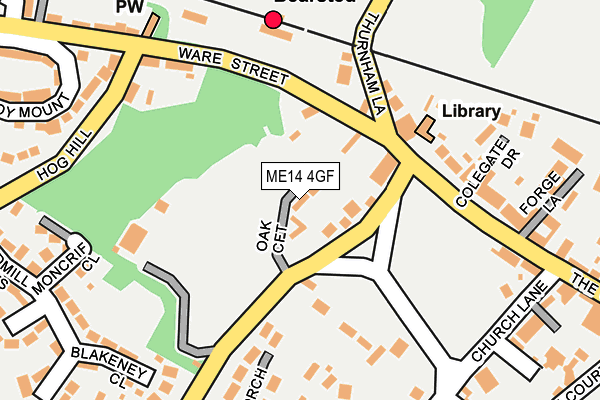 ME14 4GF map - OS OpenMap – Local (Ordnance Survey)