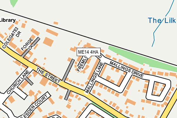 ME14 4HA map - OS OpenMap – Local (Ordnance Survey)