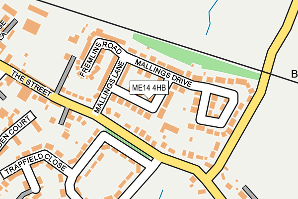 ME14 4HB map - OS OpenMap – Local (Ordnance Survey)