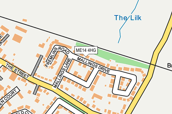ME14 4HG map - OS OpenMap – Local (Ordnance Survey)