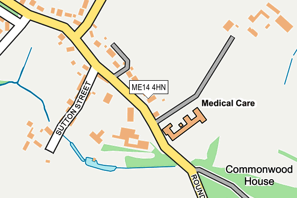 ME14 4HN map - OS OpenMap – Local (Ordnance Survey)
