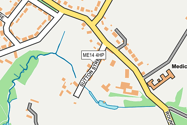 ME14 4HP map - OS OpenMap – Local (Ordnance Survey)
