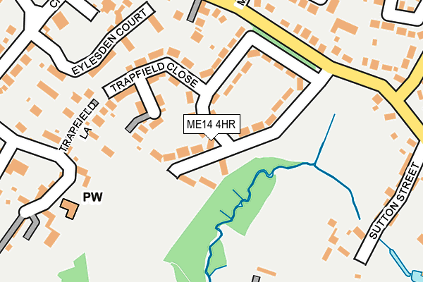 ME14 4HR map - OS OpenMap – Local (Ordnance Survey)