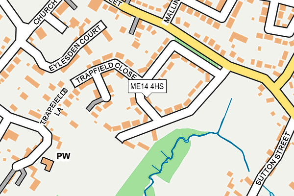 ME14 4HS map - OS OpenMap – Local (Ordnance Survey)