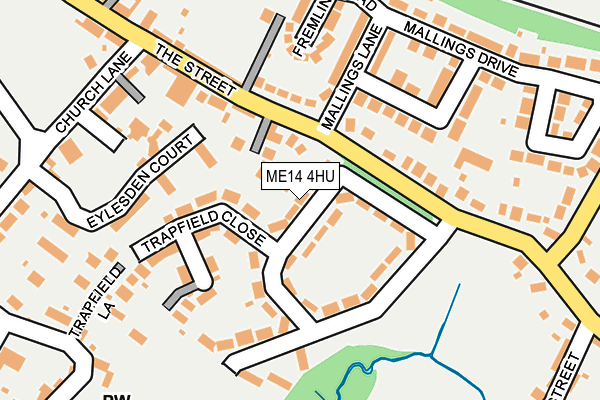 ME14 4HU map - OS OpenMap – Local (Ordnance Survey)