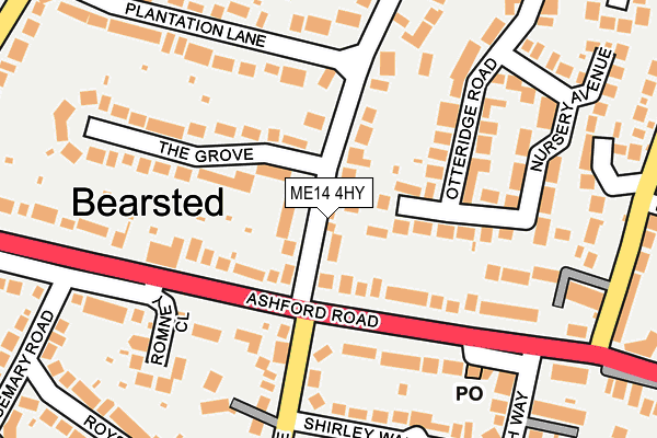 Map of THE STUDIO FINDER LTD at local scale