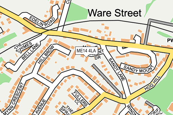 ME14 4LA map - OS OpenMap – Local (Ordnance Survey)