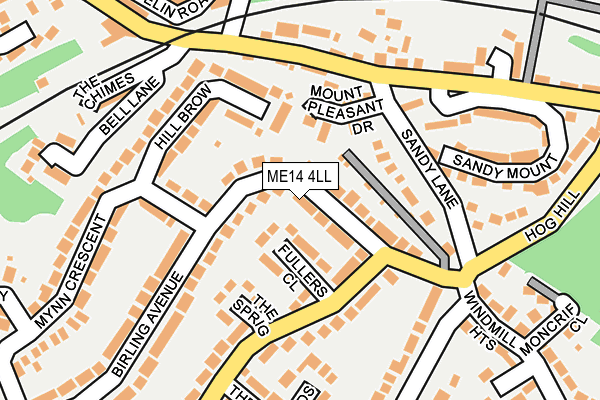 ME14 4LL map - OS OpenMap – Local (Ordnance Survey)
