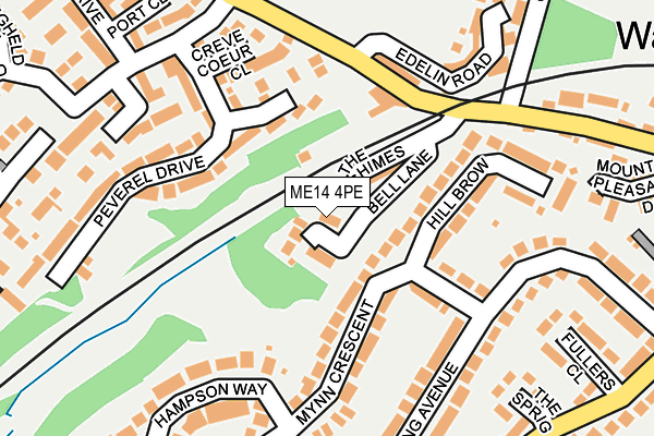 ME14 4PE map - OS OpenMap – Local (Ordnance Survey)