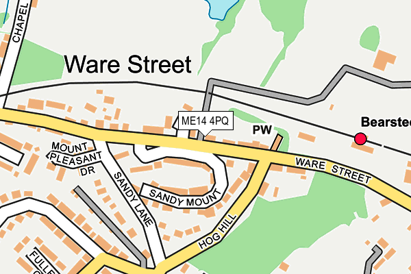 ME14 4PQ map - OS OpenMap – Local (Ordnance Survey)
