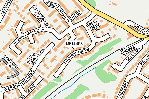 ME14 4PS map - OS OpenMap – Local (Ordnance Survey)