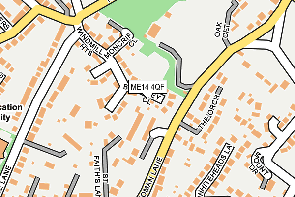 ME14 4QF map - OS OpenMap – Local (Ordnance Survey)