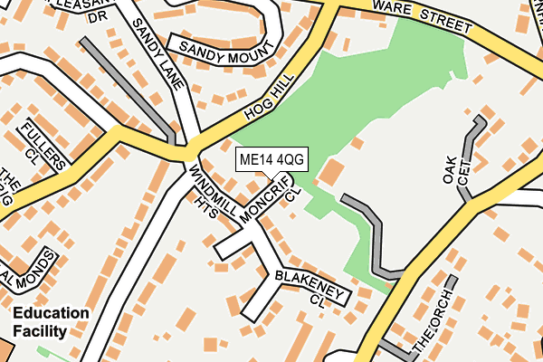 ME14 4QG map - OS OpenMap – Local (Ordnance Survey)