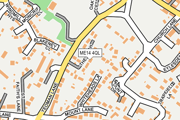 ME14 4QL map - OS OpenMap – Local (Ordnance Survey)