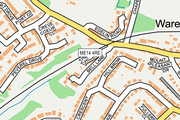 ME14 4RE map - OS OpenMap – Local (Ordnance Survey)