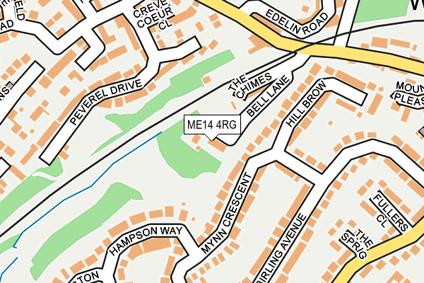 ME14 4RG map - OS OpenMap – Local (Ordnance Survey)
