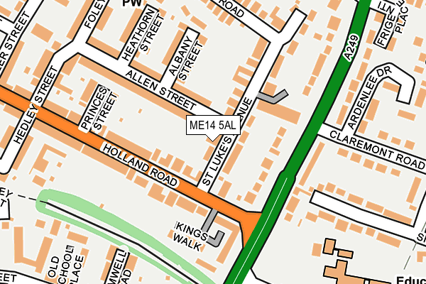ME14 5AL map - OS OpenMap – Local (Ordnance Survey)