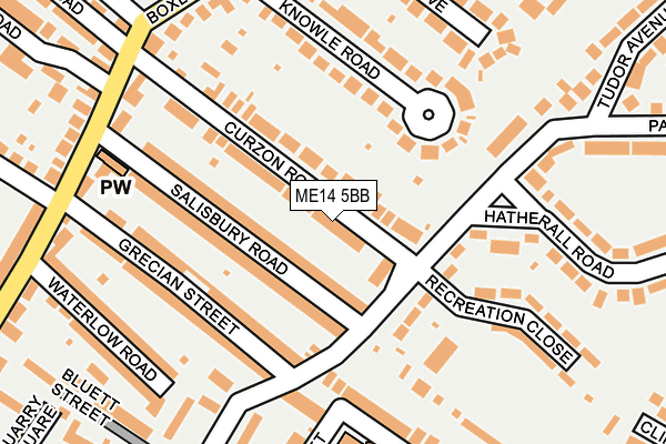 ME14 5BB map - OS OpenMap – Local (Ordnance Survey)