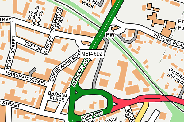 ME14 5DZ map - OS OpenMap – Local (Ordnance Survey)
