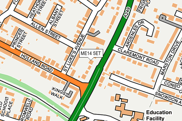 ME14 5ET map - OS OpenMap – Local (Ordnance Survey)
