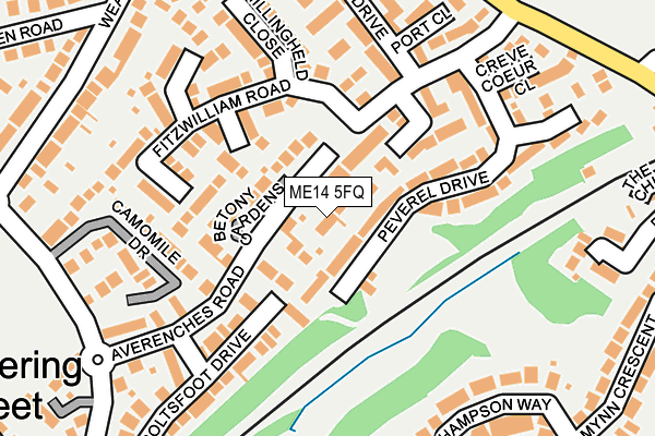 ME14 5FQ map - OS OpenMap – Local (Ordnance Survey)