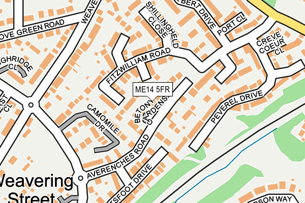 ME14 5FR map - OS OpenMap – Local (Ordnance Survey)