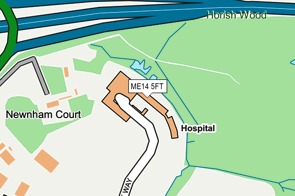 ME14 5FT map - OS OpenMap – Local (Ordnance Survey)