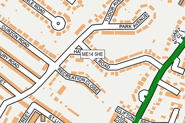 ME14 5HE map - OS OpenMap – Local (Ordnance Survey)