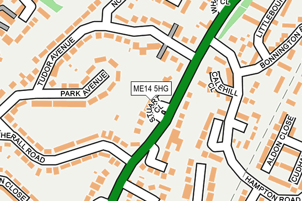 ME14 5HG map - OS OpenMap – Local (Ordnance Survey)