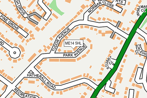 ME14 5HL map - OS OpenMap – Local (Ordnance Survey)