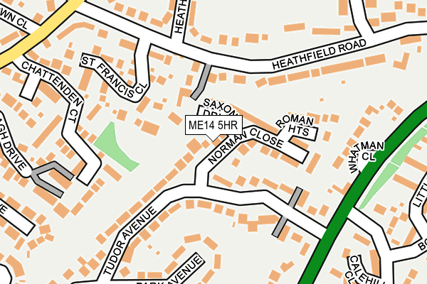 ME14 5HR map - OS OpenMap – Local (Ordnance Survey)