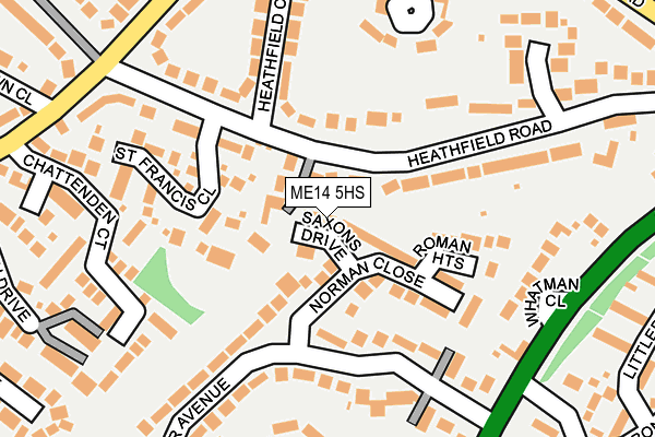 ME14 5HS map - OS OpenMap – Local (Ordnance Survey)