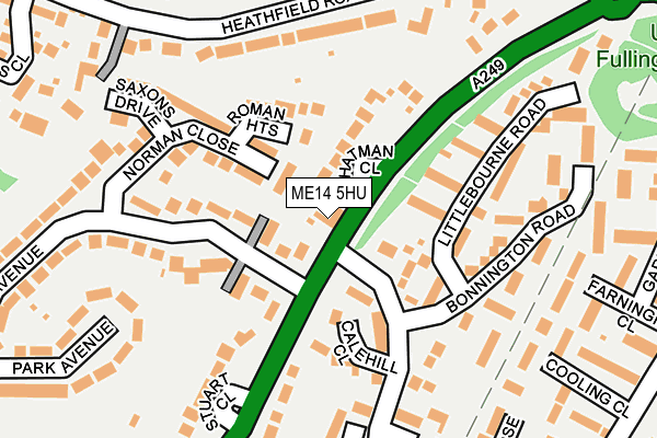 ME14 5HU map - OS OpenMap – Local (Ordnance Survey)