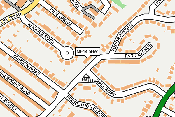 ME14 5HW map - OS OpenMap – Local (Ordnance Survey)