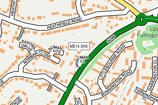 ME14 5HX map - OS OpenMap – Local (Ordnance Survey)