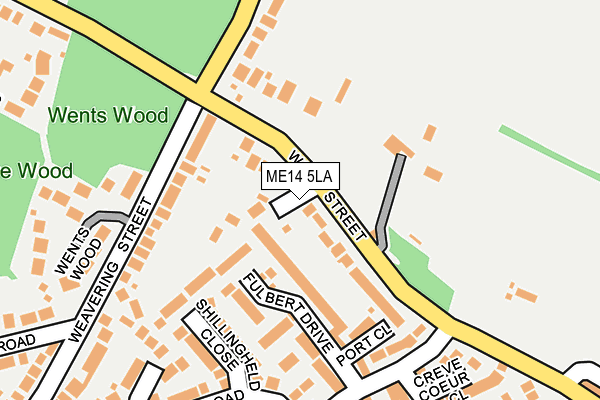 ME14 5LA map - OS OpenMap – Local (Ordnance Survey)