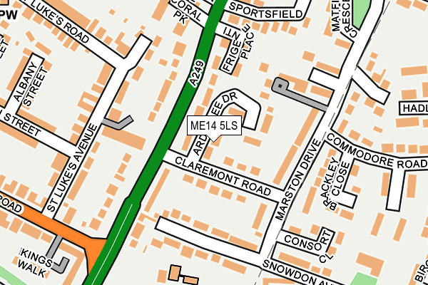 ME14 5LS map - OS OpenMap – Local (Ordnance Survey)