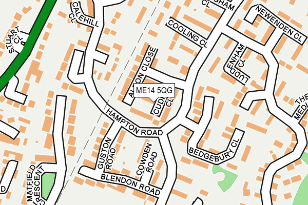 ME14 5QG map - OS OpenMap – Local (Ordnance Survey)